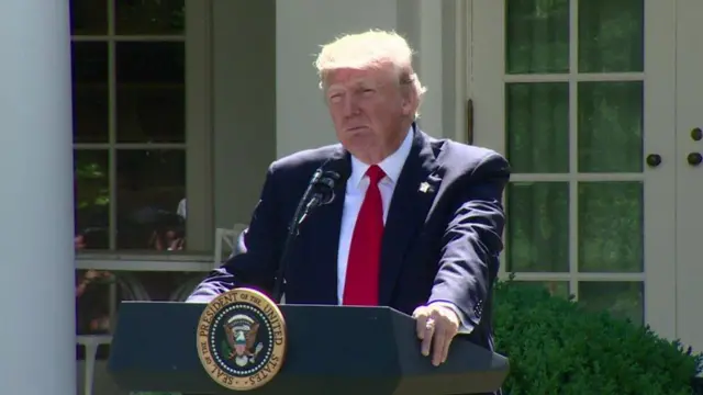 Donald Trump in Rose Garden