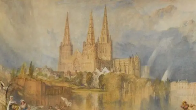 The painting of Lichfield Cathedral