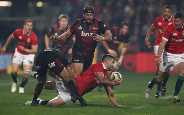 Conor Murray is tackled