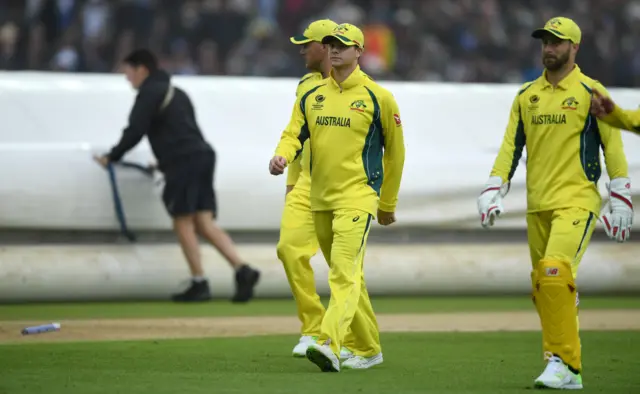 Australia walk off at Edgbaston due to rain