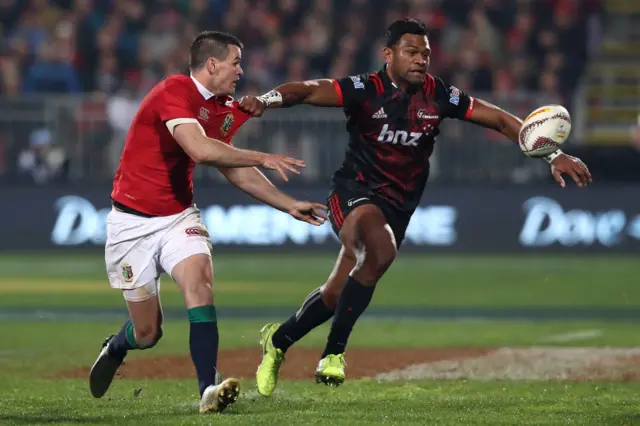 Jonny Sexton in action for the Lions