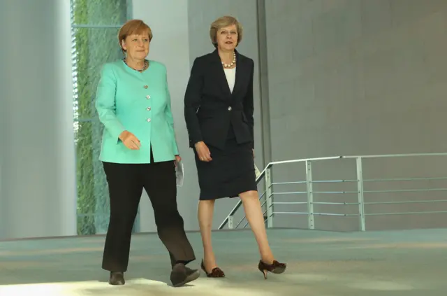 Angela Merkel and Theresa May