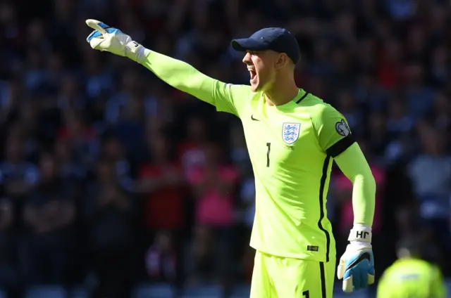 Joe Hart wears a cap