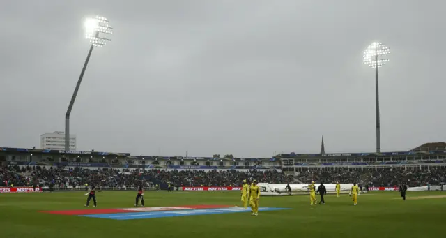 Rain delays play at Edgbaston