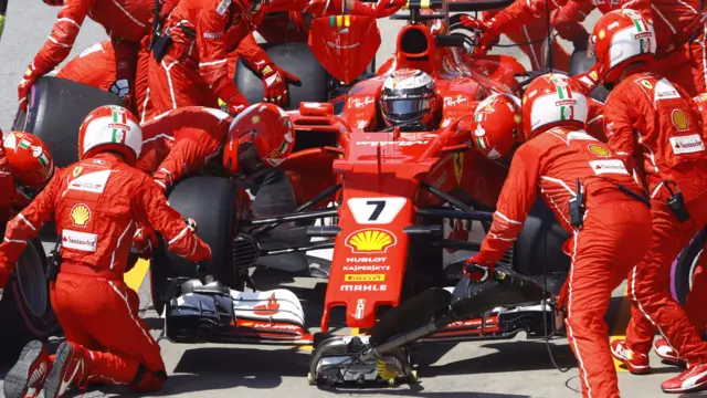 Kimi Raikkonen pits