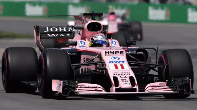 Sergio Perez and Esteban Ocon