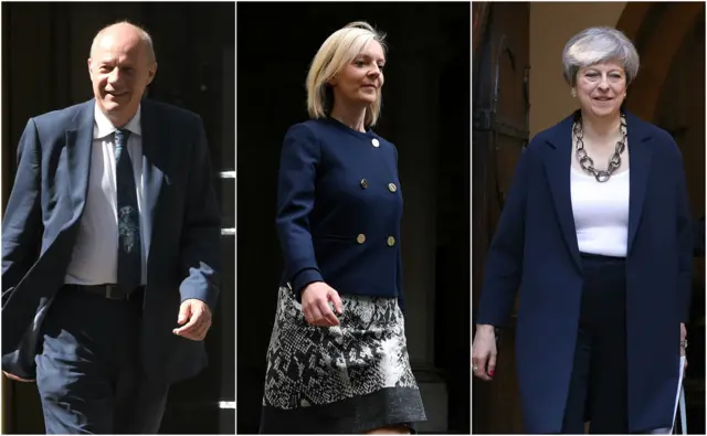 Damian Green, Liz Truss and Theresa May