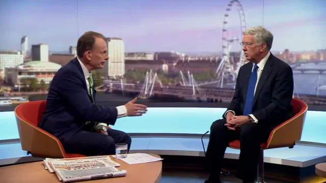 Andrew Marr with Sir Michael Fallon