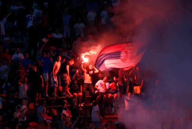 Serbia supporters