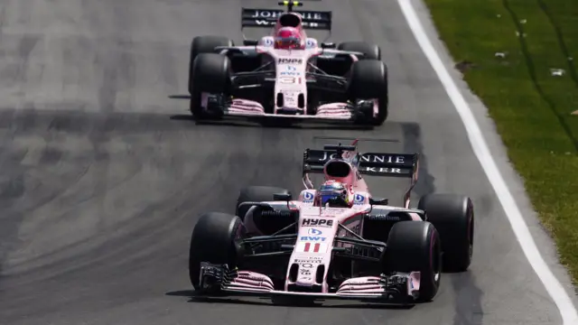 Sergio Perez and Esteban Ocon