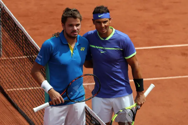 Rafael Nadal and Stan Wawrinka