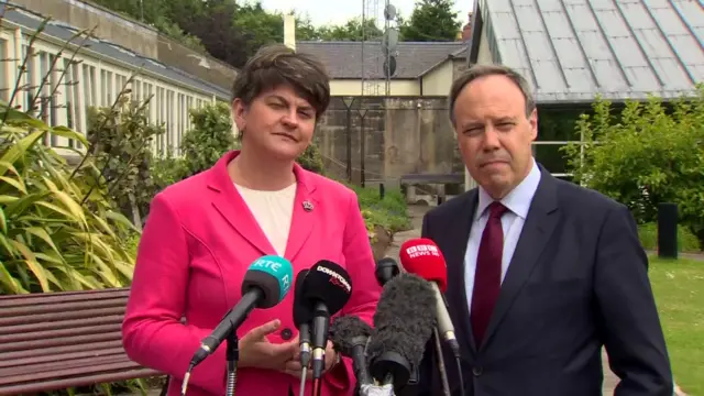 Nigel Dodds and Arlene Foster