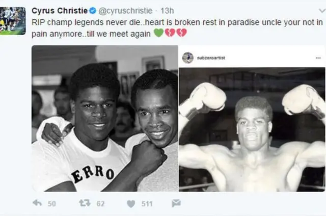 Cyrus Christie's tweet