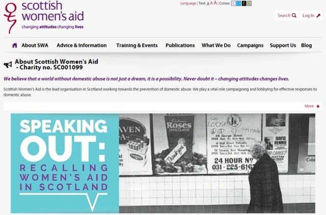 Scottish Women's Aid homepage