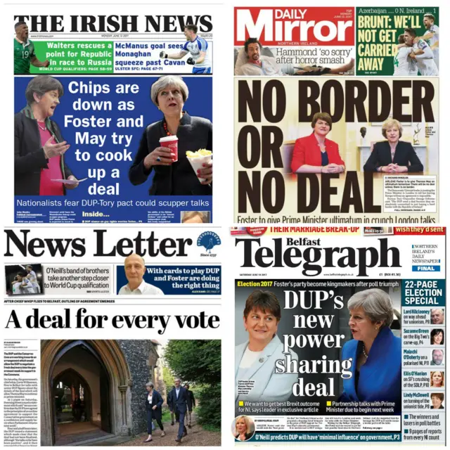 Northern Ireland's morning papers