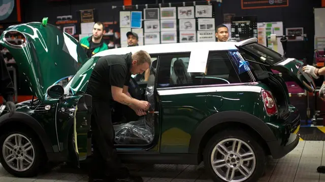 BMW workers at the Cowley plant