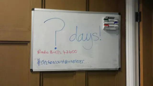 Election countdown board