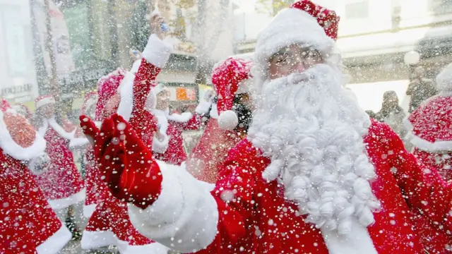 Generic Father Christmas parade