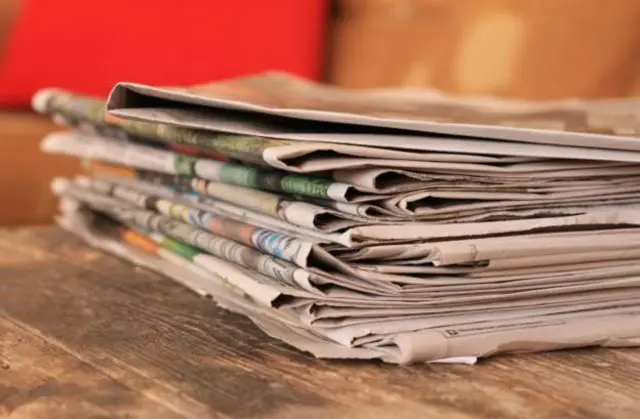 Stack of newspapers (generic)