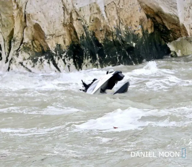 A jet skier winched to safety in Seaford