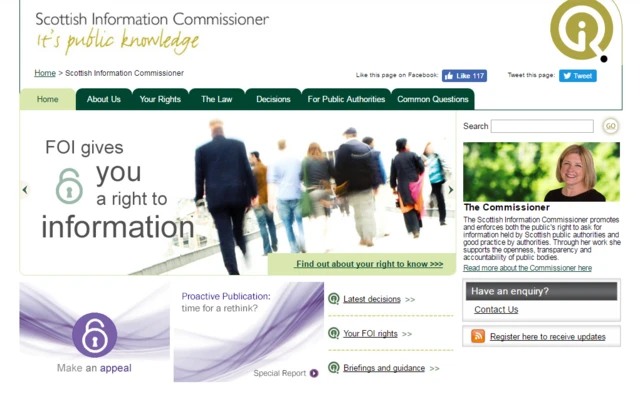 Scottish Information Commissioner homepage