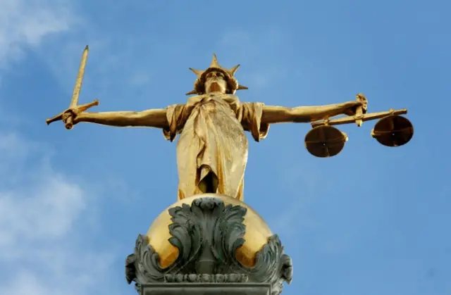 Lady Justice at London's Old Bailey