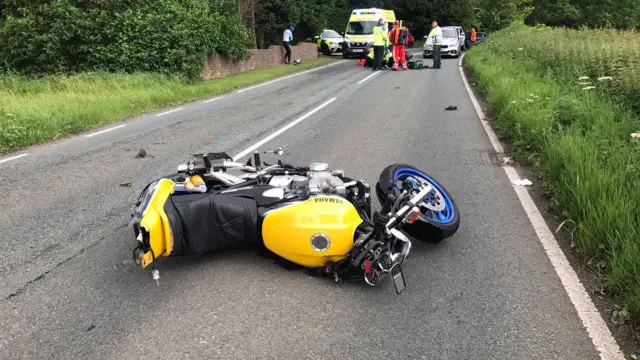 The bike after the crash