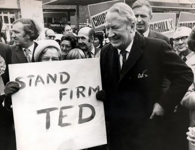 Ted Heath in February 1974