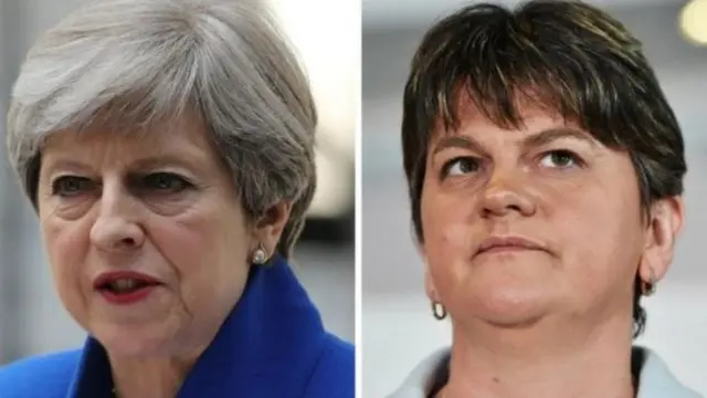 Theresa May and Arlene Foster