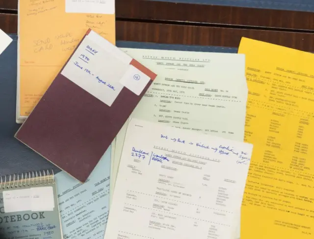 Michael Palin's notebooks