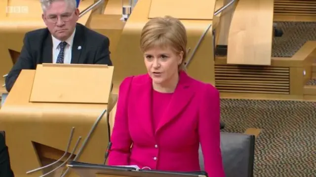 Nicola Sturgeon faced questioned from all four opposition leaders over education reforms