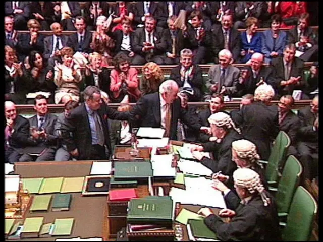 Michael Martin dragged to the chair in 2000