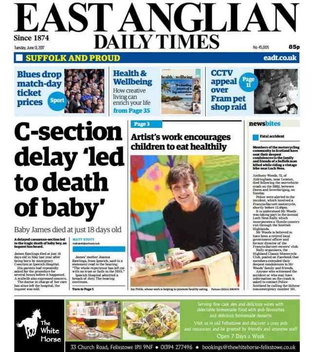 Front cover of east edition of EADT