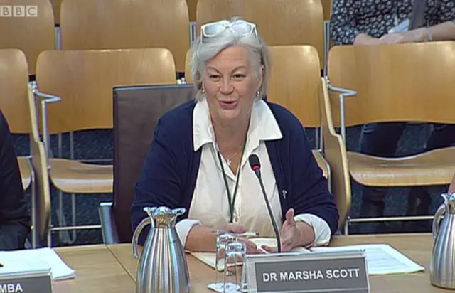 Dr Marsha Scott from Scottish Women's Aid