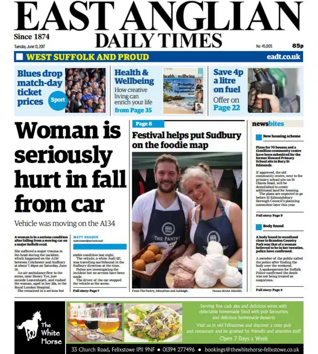 Front cover of west edition of EADT