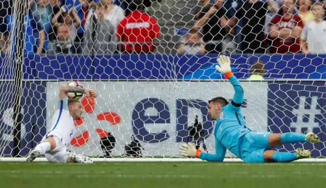 Djibril Sidibe scores France's second goal