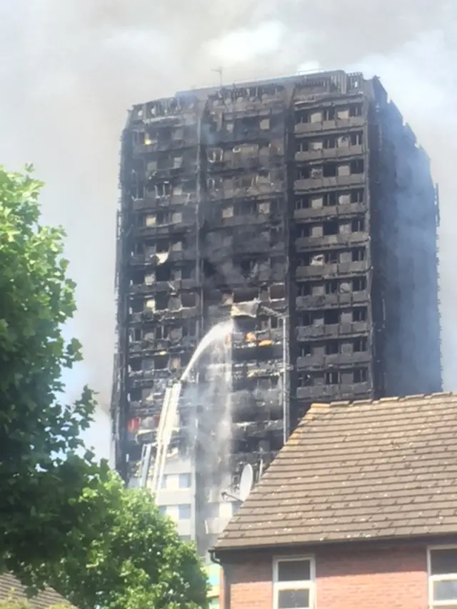 Grenfell Tower burned out