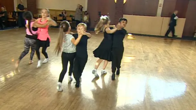 Young children ballroom