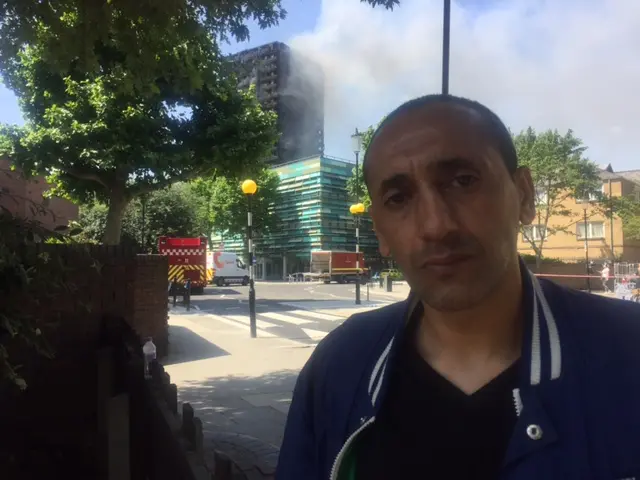 Mohammed Bouya is Moroccan and has lived near the Grenfell Tower for 30 years