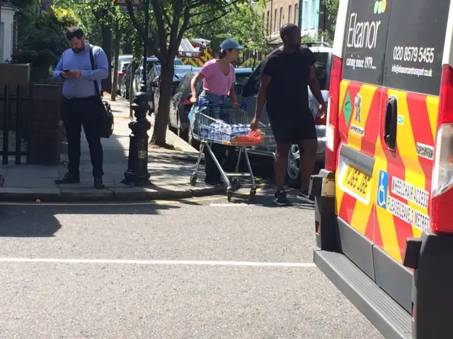 Trolley with food