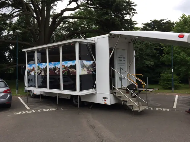 Oakham High Street consultation display vehicle