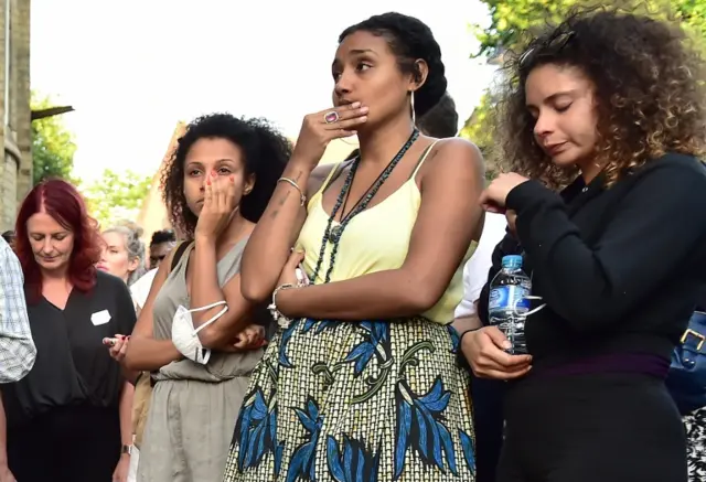 People at the vigil