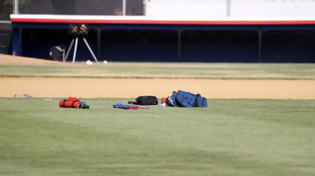 Scene of shooting at a baseball ground in Virginia