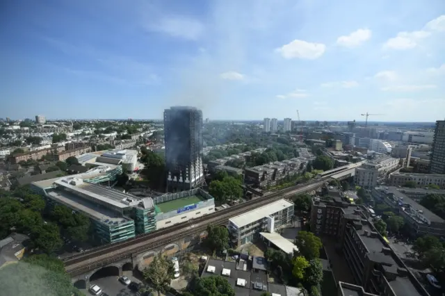 Grenfell Tower in west London