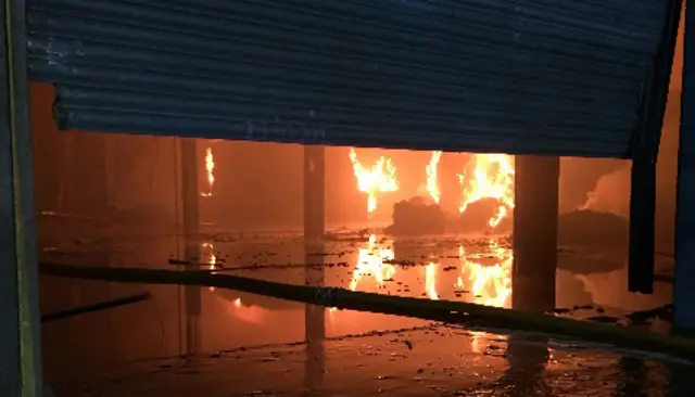 The fire at GKN site