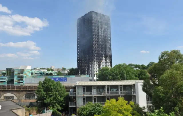 Grenfell Tower in west London