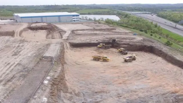 Ground works on one of the developments at Kingswood Lakeside