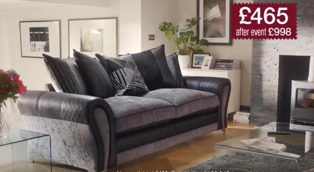 DFS sofa advert