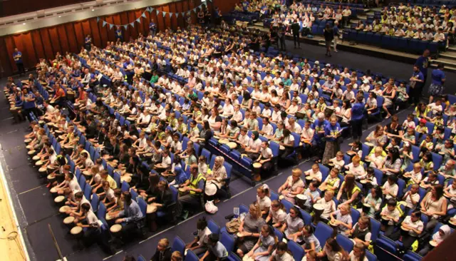 The record breaking djembe ensemble