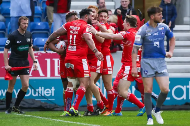 Salford celebrate